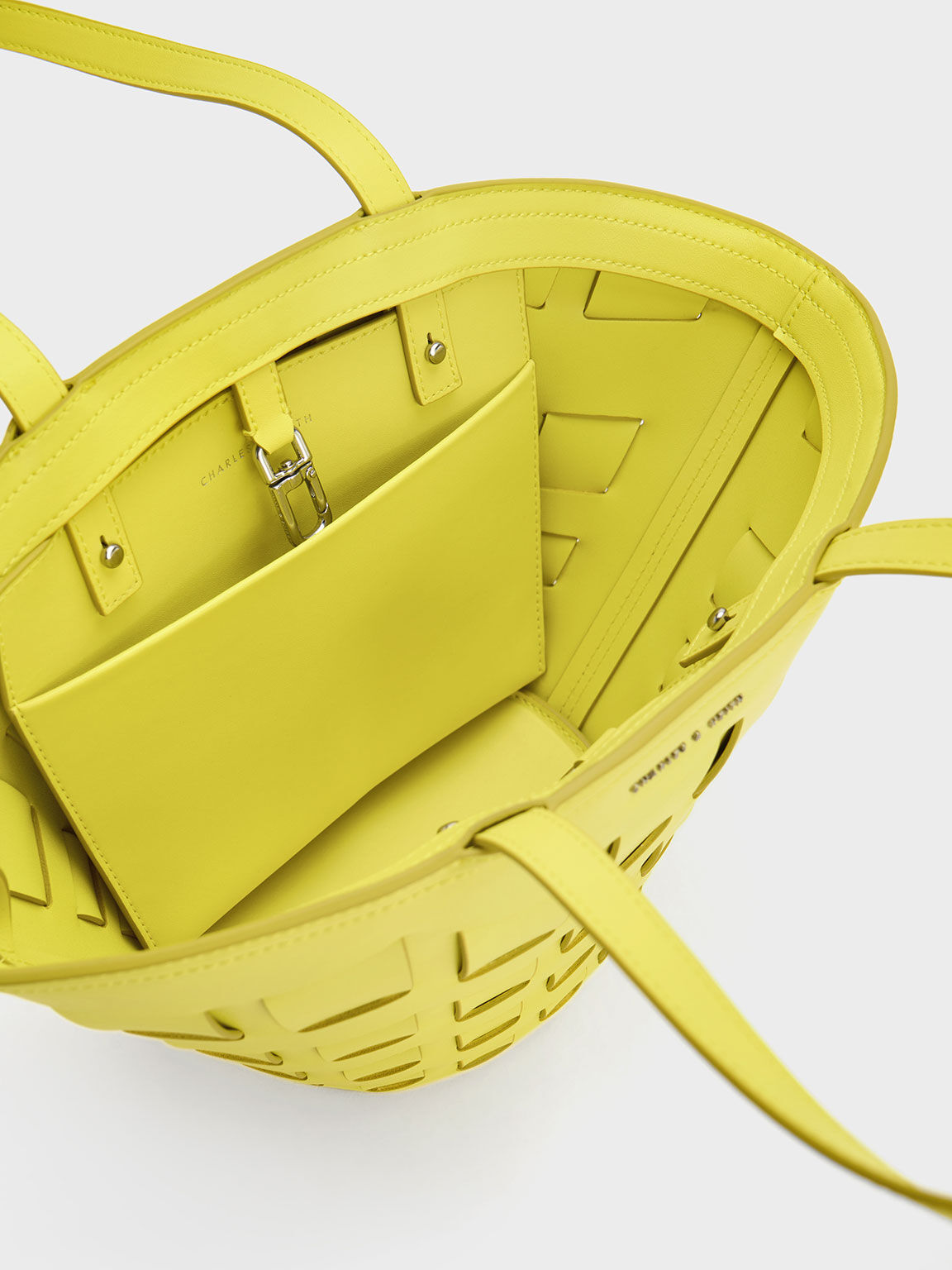 Yellow Panelled Tote Bag CHARLES KEITH TH