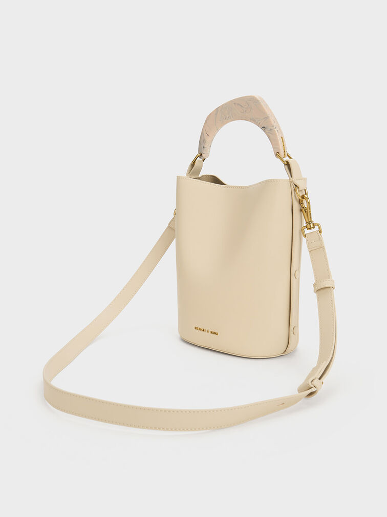Marlin Acrylic Handle Bucket Bag, , hi-res