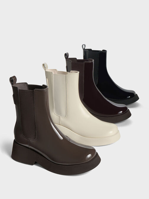 Giselle Chelsea Boots, สีครีม, hi-res