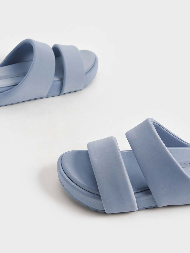 Recycled Polyester Padded Slide Sandals, , hi-res