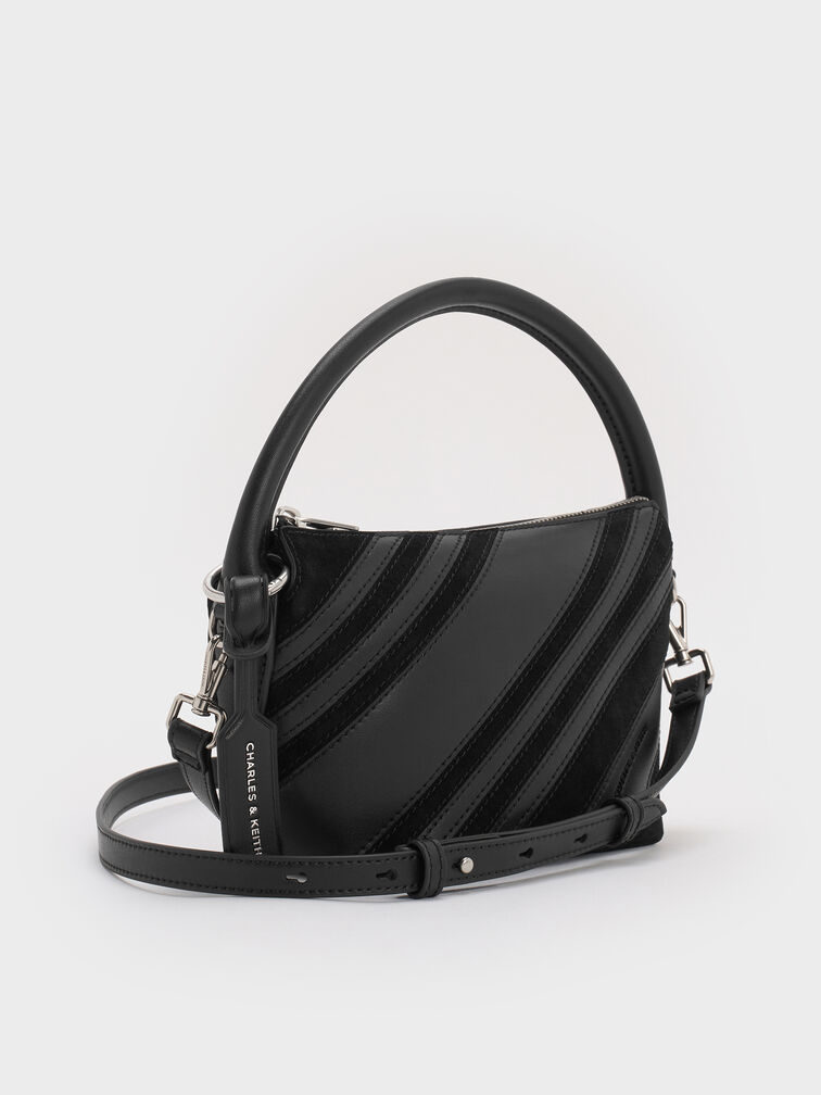 Zeya Top Handle Bag, Noir, hi-res