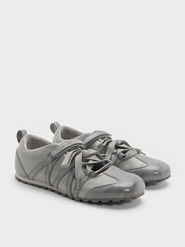 Silko Burnished Mary Jane Sneakers, Light Grey, hi-res