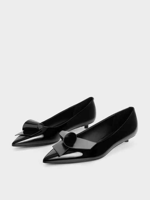 Sculptural Knot Pointed-Toe Flats, , hi-res