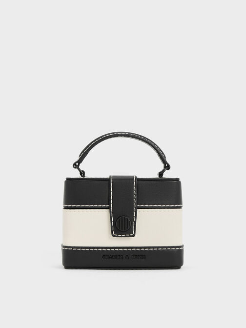 Mini Bronte Contrast Trim Top Handle Bag, , hi-res