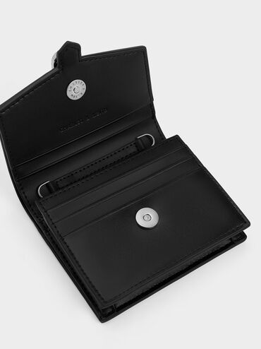 Avis Printed-Buckle Wallet, Noir, hi-res