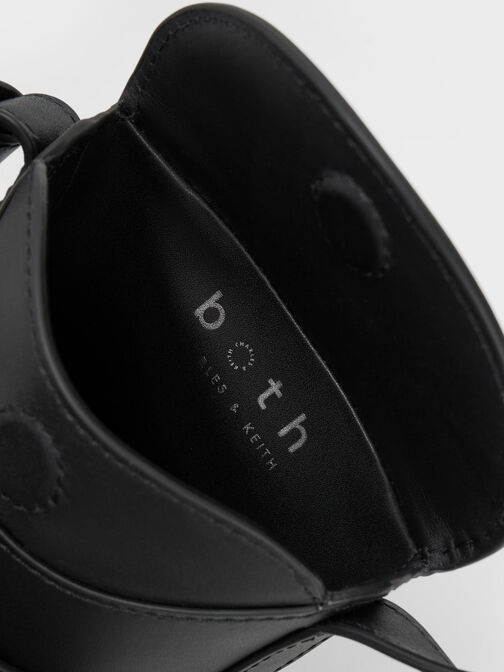 Jules Leather Belted Bucket Bag, , hi-res