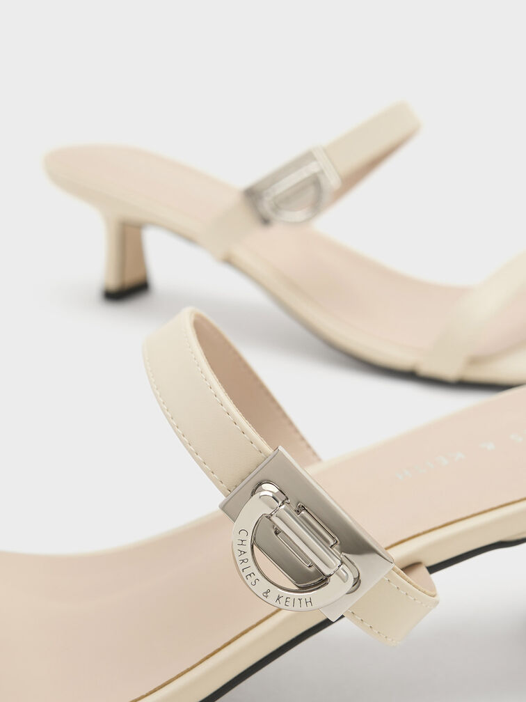 Metallic Accent Double Strap Mules, , hi-res