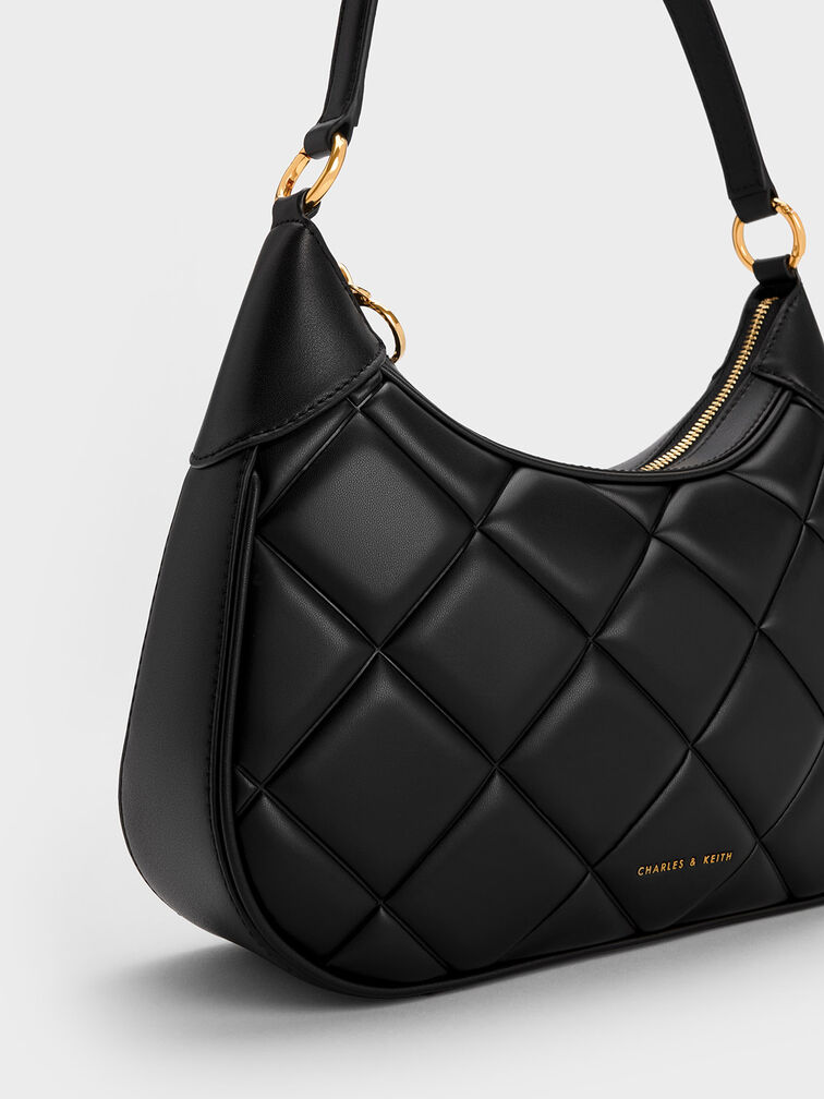 Alcott Large Scarf Chain-Link Quilted Bag, , hi-res