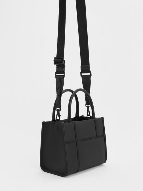 Avenue Contrast-Trim Tote Bag, , hi-res