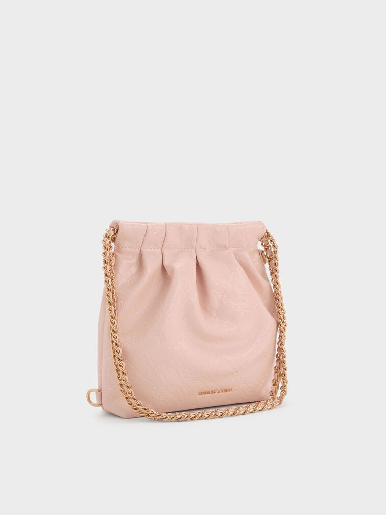 Duo Chain-Handle Two-Way Backpack, Soft Pink, hi-res