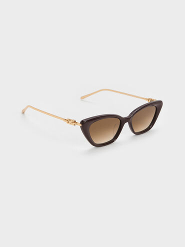 Adalyn Cat-Eye Sunglasses, Espresso Brown, hi-res