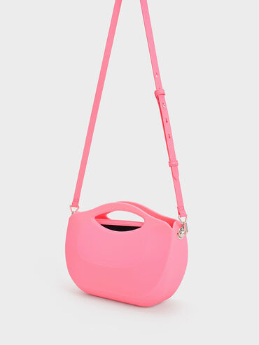Cocoon Curved Handle Bag, สีชมพู, hi-res
