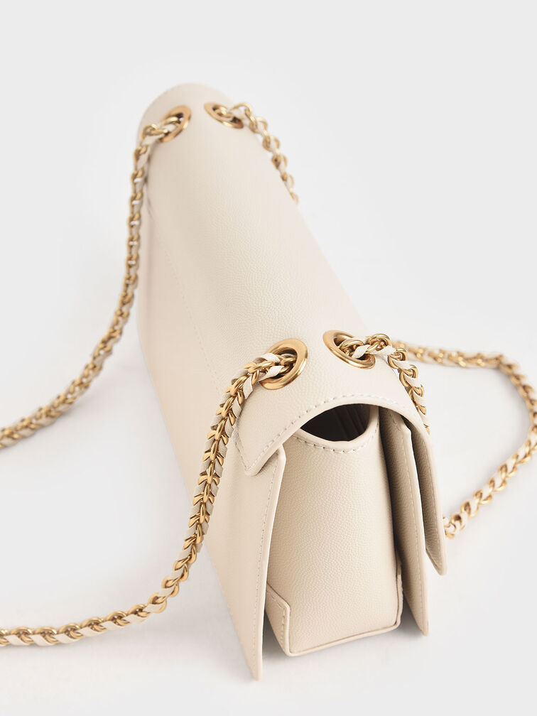 Everline Braided-Strap Shoulder Bag, Cream, hi-res