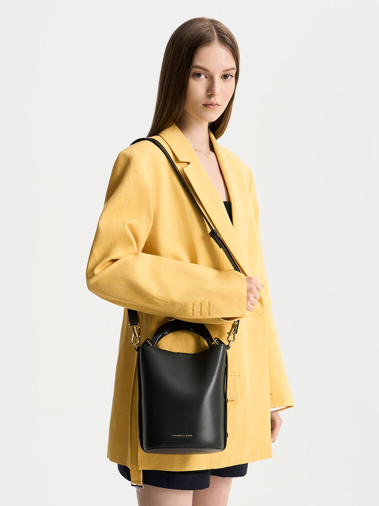 Marlin Acrylic Handle Bucket Bag, , hi-res