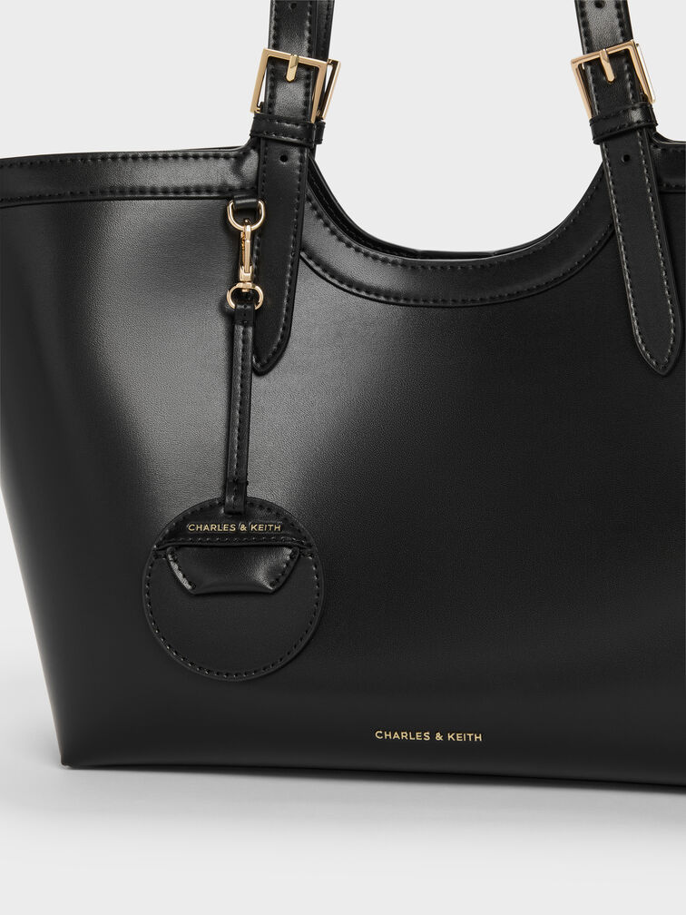 กระเป๋าโท้ทไซซ์ใหญ่พิเศษรุ่น Enola, สีดำ, hi-res