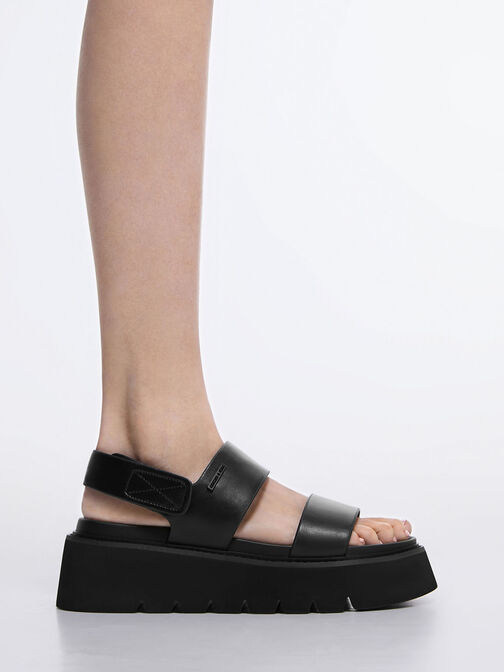 Chunky Flatform Sandals, , hi-res
