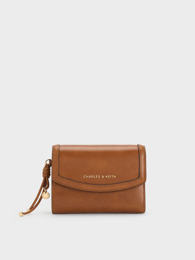 Haylen Front-Flap Small Wallet, Distressed Tan, hi-res