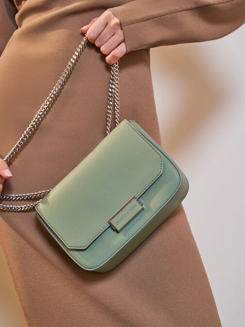 Chain Strap Shoulder Bag, , hi-res