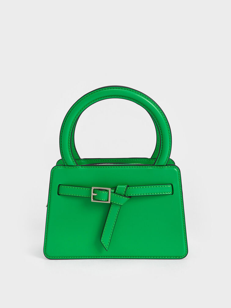 Belted Top Handle Bag, , hi-res
