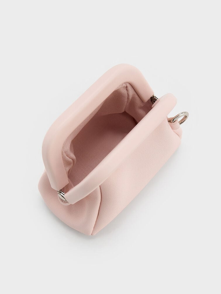 Bow Micro Bag Charm, Soft Pink, hi-res