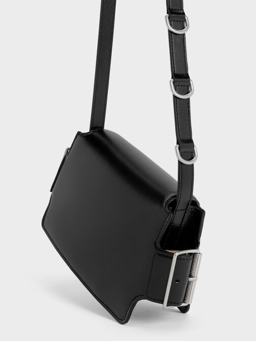 Lexie Side-Buckle Crossbody Bag, , hi-res