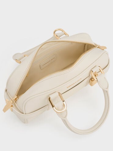 กระเป๋าโบว์ลิ่งรุ่น Scottie, สีครีม, hi-res