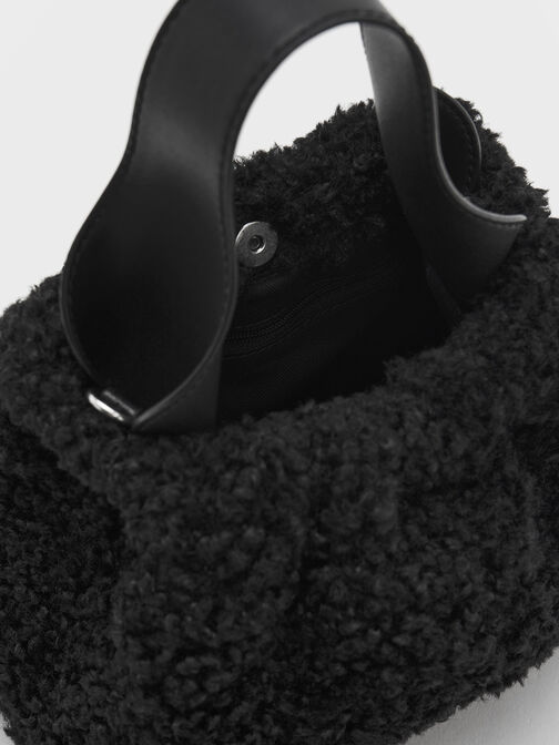 Ally Furry Slouchy Bag, , hi-res