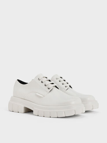 Lace-Up Chunky Oxfords, , hi-res