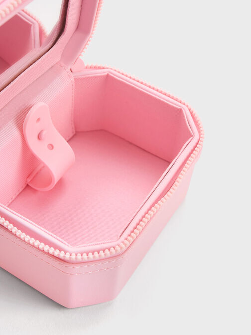 Geometric Boxy Top Handle Bag, , hi-res
