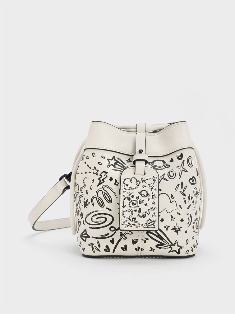 Cordele Printed Bucket Bag, , hi-res