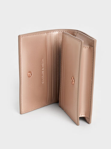 กระเป๋าใส่บัตรรุ่น Cassia, สีโรสโกลด์, hi-res