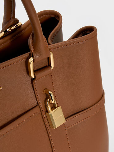 Scottie Tote Bag, Chocolate, hi-res