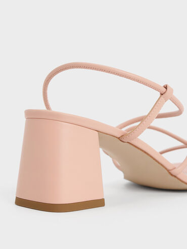 Meadow Strappy Block Heel Sandals, Nude, hi-res