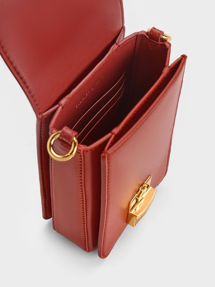 Kalinda Metallic Accent Phone Pouch, , hi-res