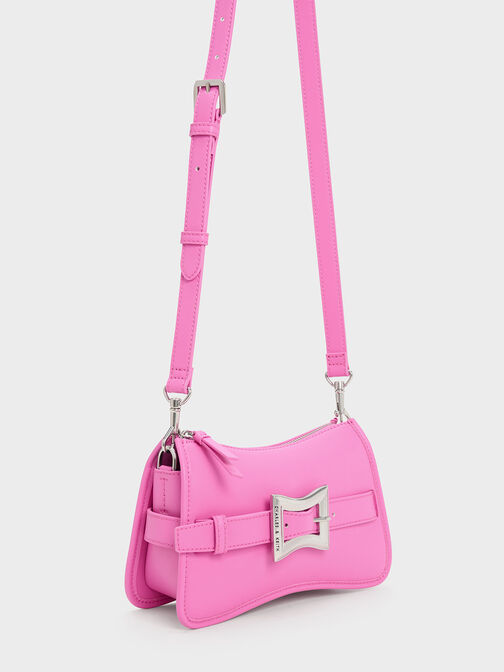 Xanthe Chunky Chain Shoulder Bag, สีชมพู, hi-res