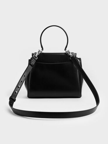 Arita Jeans Top Handle Bag, Noir, hi-res