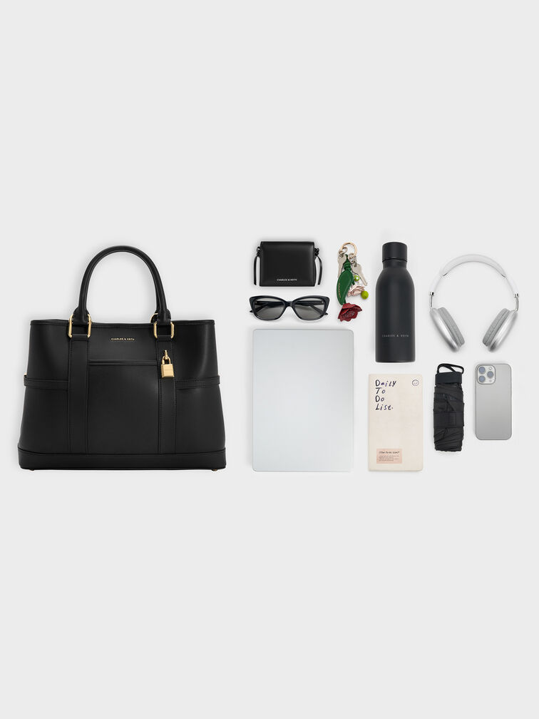 Scottie Tote Bag, Black, hi-res