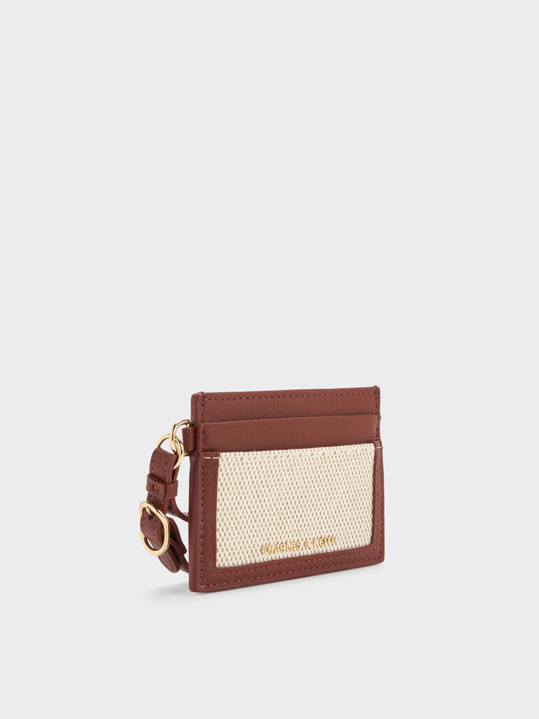 Scottie Canvas Card Holder, Brick, hi-res