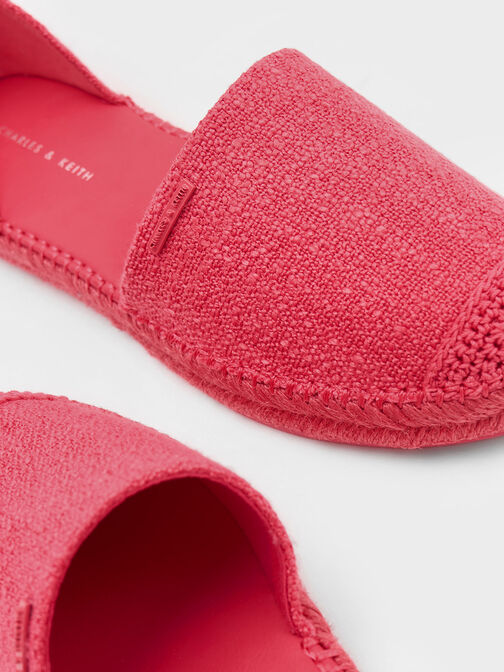 Woven Ankle-Strap Espadrille Flats, , hi-res