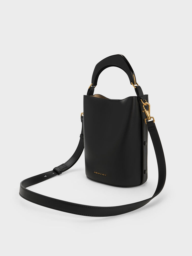 Marlin Acrylic Handle Bucket Bag, , hi-res