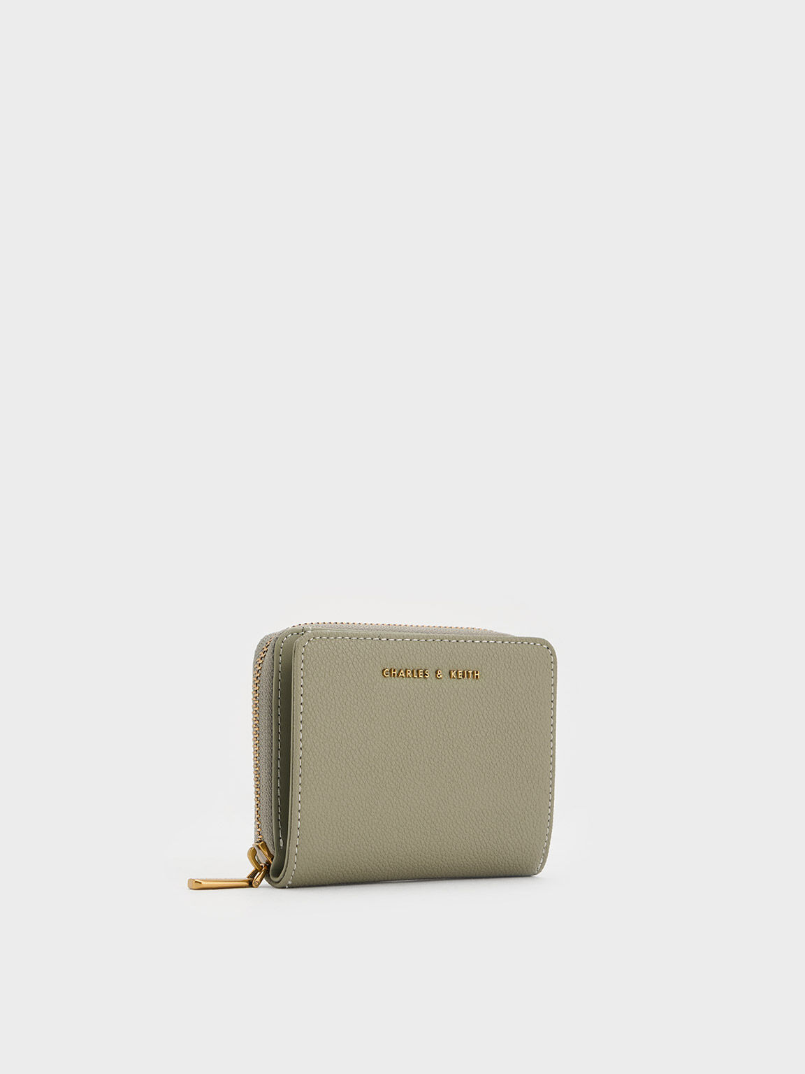 Sage Green Classic Zip Mini Wallet CHARLES & KEITH TH