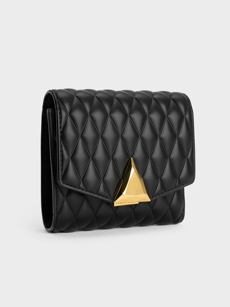 Quinlynn Metallic Accent Quilted Wallet, , hi-res