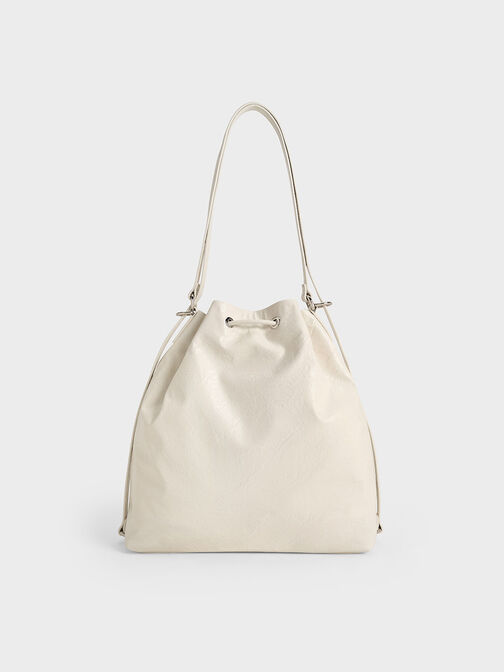 Neva Two-Way Bucket Bag, Cream, hi-res