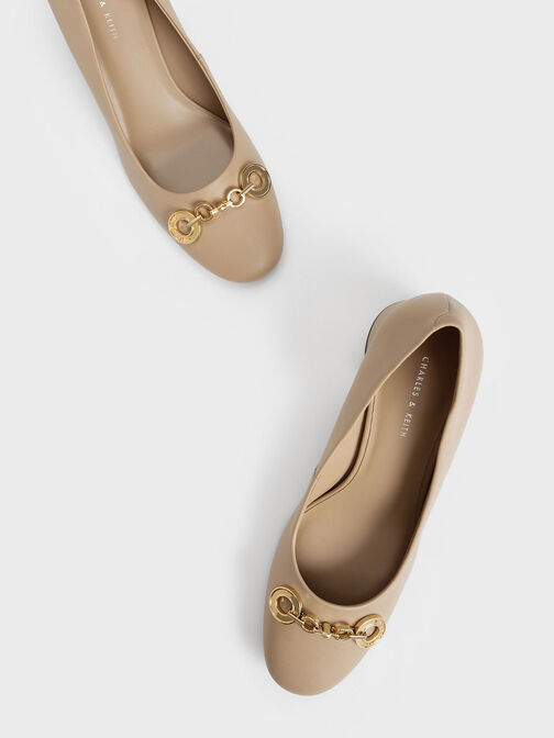Circle Chain-Link Cylindrical Heel Pumps, , hi-res