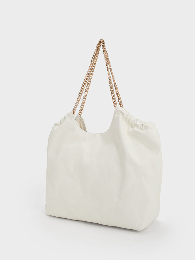 Braided Handle Tote Bag, , hi-res