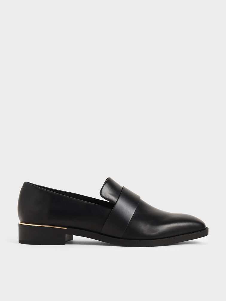 Square Toe Penny Loafers, , hi-res