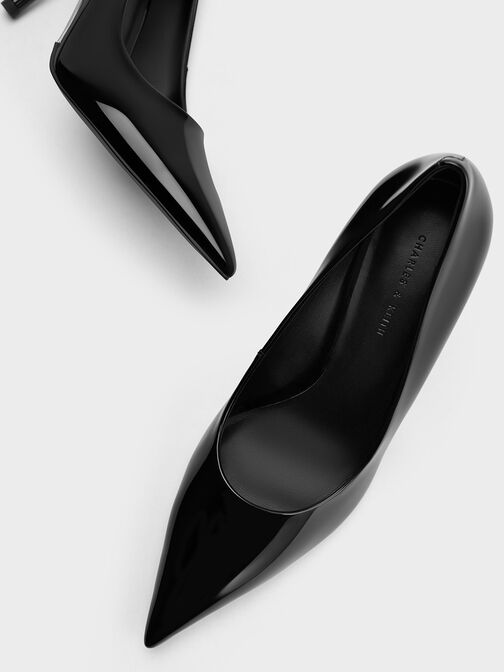 Patent Pointed-Toe Stiletto Heels, , hi-res
