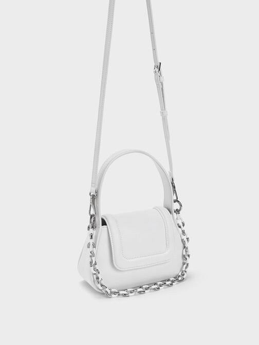 Shiloh Top Handle Bag, สีขาว, hi-res