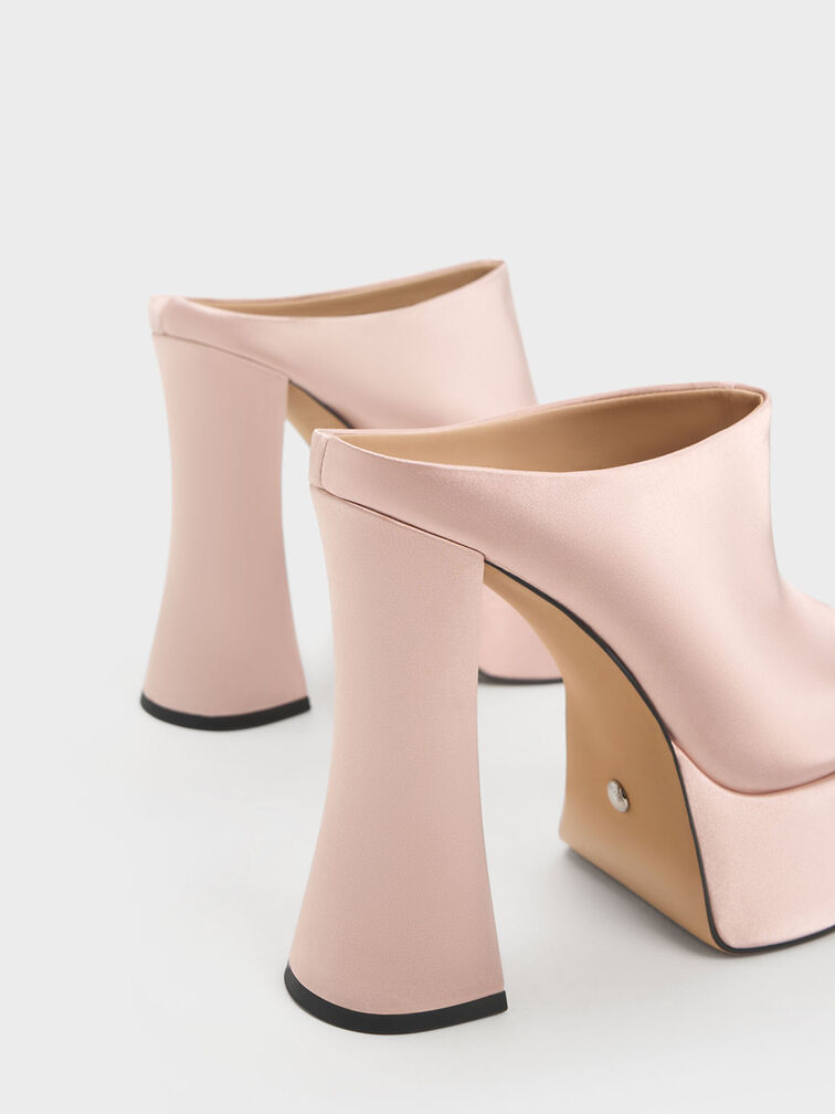 Delphine Recycled Polyester Platform Mules, , hi-res