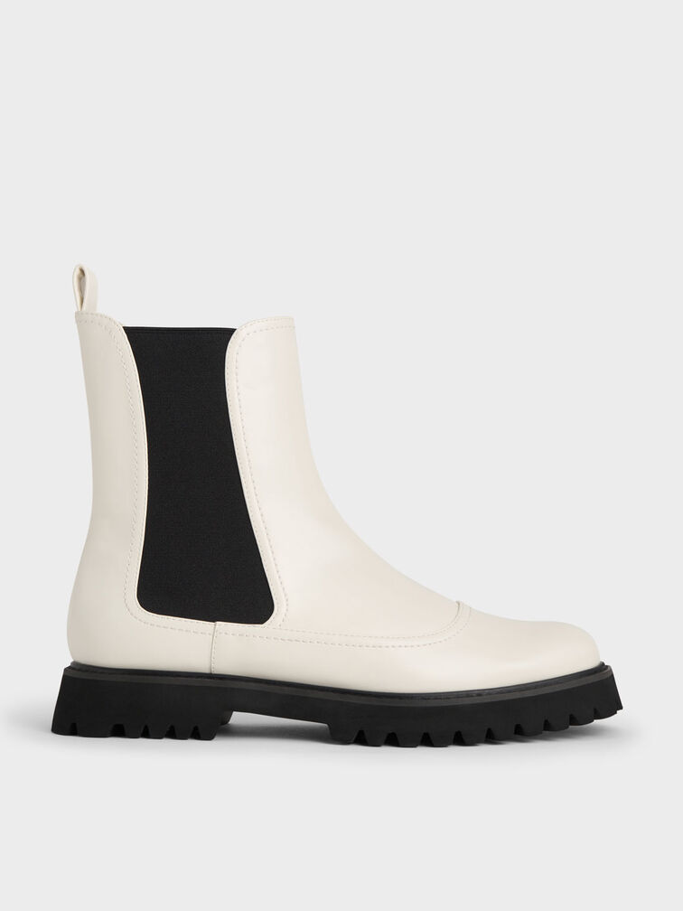Ridged-Sole Chelsea Boots, , hi-res